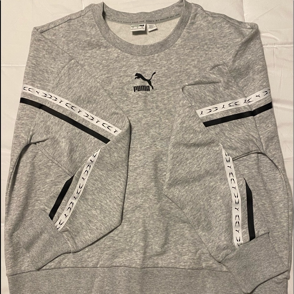 *New* Puma Gray Crew Neck Sweatshirt
